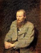 Perov, Vasily Portrait of the Writer Fyodor Dostoyevsky Germany oil painting artist